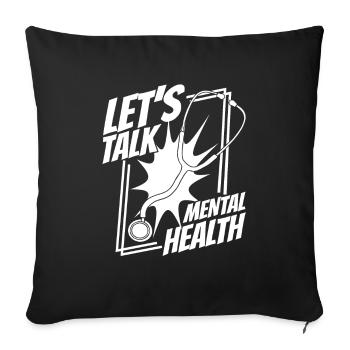 infirmier - Housse de coussin décorative 45 x 45 cm - noir - Devant