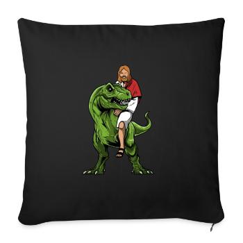 Christ Christianity Extraterrestrial Jesus - Sofa pillowcase 17,3'' x 17,3'' (45 x 45 cm) - black - Front