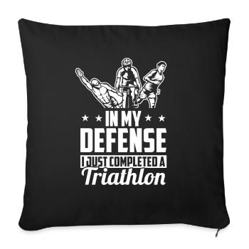 Triathlon Triathlete Cold - Sofa pillowcase 17,3'' x 17,3'' (45 x 45 cm) - black - Front