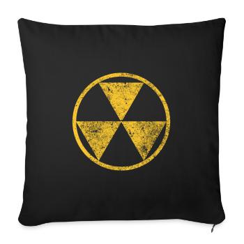 Physics Phyiker Nuclear Physics - Sofa pillowcase 17,3'' x 17,3'' (45 x 45 cm) - black - Front
