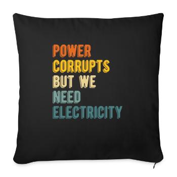 Physics Phyiker Nuclear Physics - Sofa pillowcase 17,3'' x 17,3'' (45 x 45 cm) - black - Front
