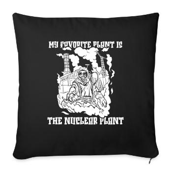 Physics Phyiker Nuclear Physics - Sofa pillowcase 17,3'' x 17,3'' (45 x 45 cm) - black - Front