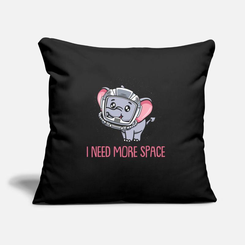 Elephant Astronaut I Need More Space Sofa pillowcase 17,3'' x 17,3'' (45 x 45 cm)