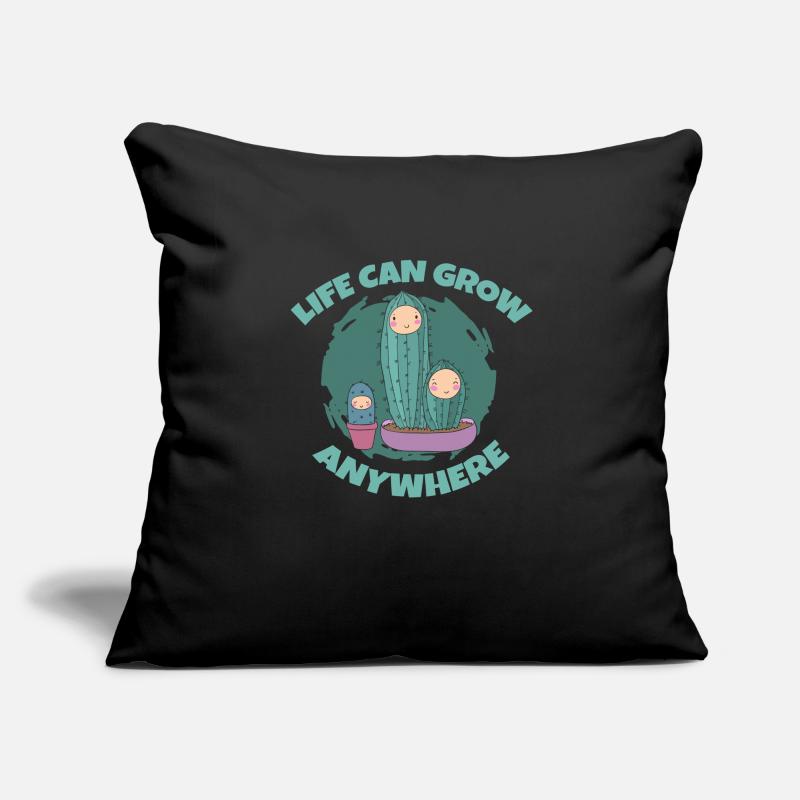 Jardin de cactus Housse de coussin décorative 45 x 45 cm