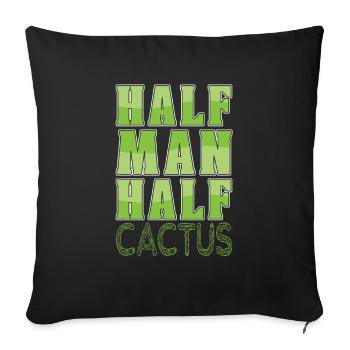 Cactus Garden Drôle - Housse de coussin décorative 45 x 45 cm - noir - Devant