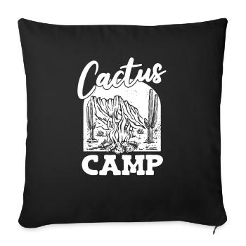 Cactus Garden Cactus - Sofa pillowcase 17,3'' x 17,3'' (45 x 45 cm) - black - Front