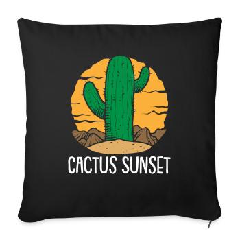 Cactus Garden Cactus - Sofa pillowcase 17,3'' x 17,3'' (45 x 45 cm) - black - Front
