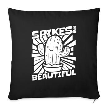 Cactus Garden Cactus - Sofa pillowcase 17,3'' x 17,3'' (45 x 45 cm) - black - Front