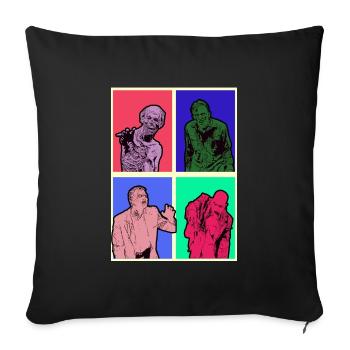 Zombie Halloween - Sofa pillowcase 17,3'' x 17,3'' (45 x 45 cm) - black - Front