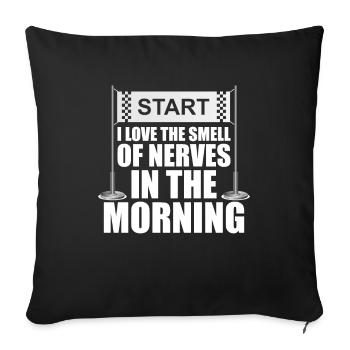 Triathlon Triathlete Lustig - Sofa pillowcase 17,3'' x 17,3'' (45 x 45 cm) - black - Front
