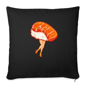Sushi - Housse de coussin décorative 45 x 45 cm - noir - Devant