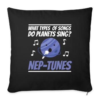 Professeur de musique Professeur de musique Drôle - Housse de coussin décorative 45 x 45 cm - noir - Devant