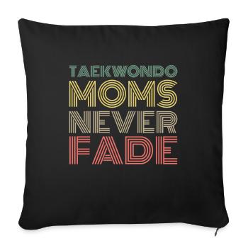 Taekwondo Taekwondo Mama - Sofa pillowcase 17,3'' x 17,3'' (45 x 45 cm) - black - Front