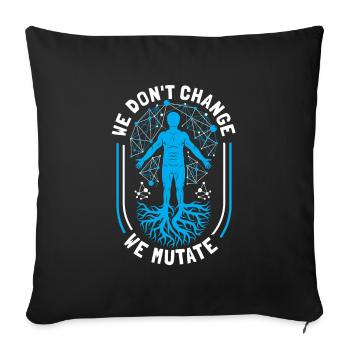Biology Biologist Funny Molecular Biologist - Sofa pillowcase 17,3'' x 17,3'' (45 x 45 cm) - black - Front