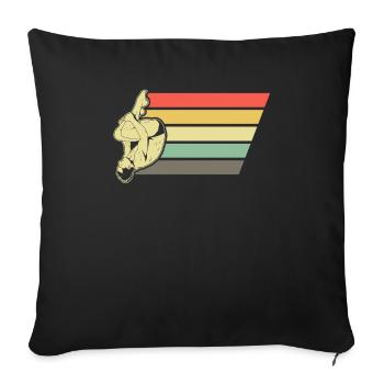 Diving Divers - Sofa pillowcase 17,3'' x 17,3'' (45 x 45 cm) - black - Front