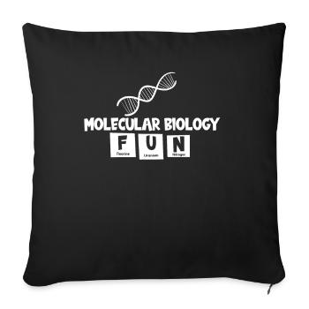 Biology Biologist DNA Molecular Biologist - Sofa pillowcase 17,3'' x 17,3'' (45 x 45 cm) - black - Front