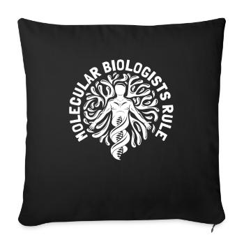 Biology Biologist DNA Molecular Biologist - Sofa pillowcase 17,3'' x 17,3'' (45 x 45 cm) - black - Front