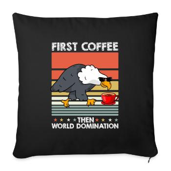 Adler Coffee Sunglasses - Sofa pillowcase 17,3'' x 17,3'' (45 x 45 cm) - black - Front