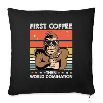 Lunettes de soleil Monkey - Housse de coussin décorative 45 x 45 cm - noir - Devant