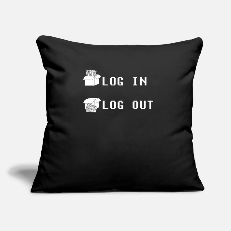 Developer Coder Programmer Log in Coding Sofa pillowcase 17,3'' x 17,3'' (45 x 45 cm)