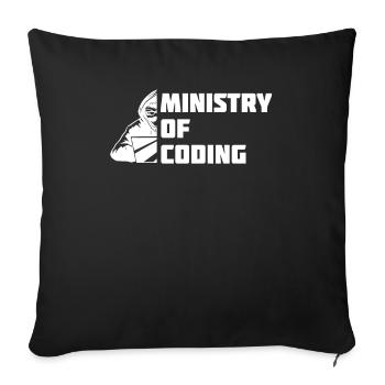 Developer Coder Programmer Ministry - Sofa pillowcase 17,3'' x 17,3'' (45 x 45 cm) - black - Front