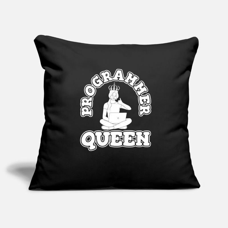 Développeur Coder Programmeur Queen Housse de coussin décorative 45 x 45 cm