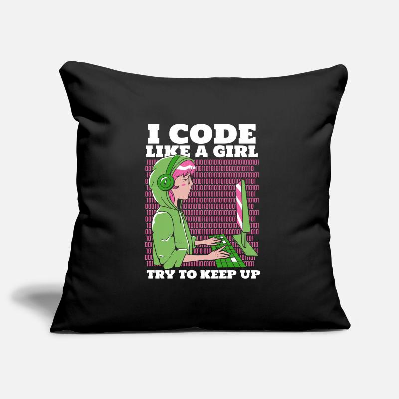 Developer Coder Programmer Sofa pillowcase 17,3'' x 17,3'' (45 x 45 cm)