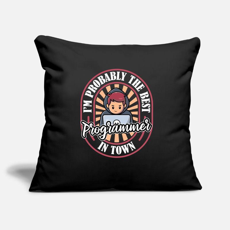 Developer Coder Programmer Funny Sofa pillowcase 17,3'' x 17,3'' (45 x 45 cm)