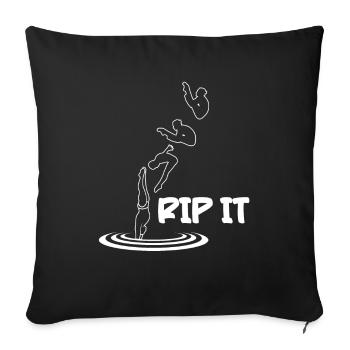 Diving Diver Rip It - Sofa pillowcase 17,3'' x 17,3'' (45 x 45 cm) - black - Front