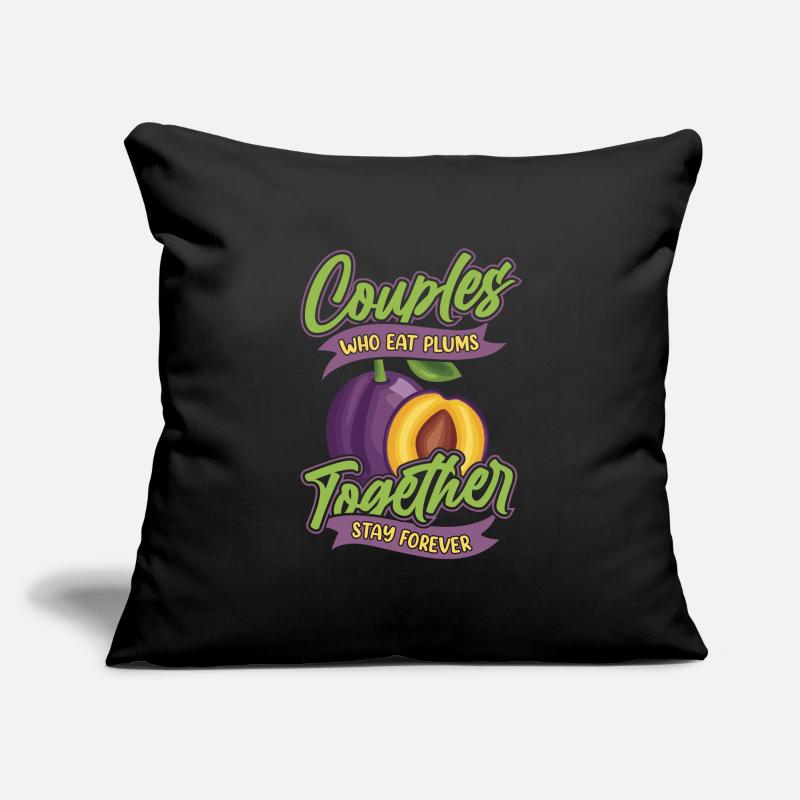 Plum pair Sofa pillowcase 17,3'' x 17,3'' (45 x 45 cm)
