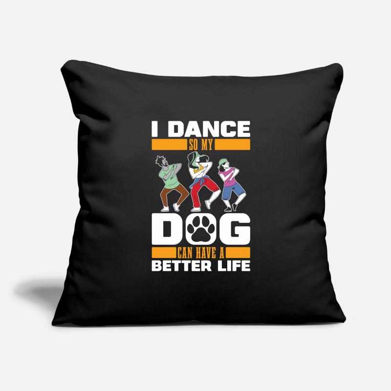 Dancing Dancer Dog Sofa pillowcase 17,3'' x 17,3'' (45 x 45 cm)