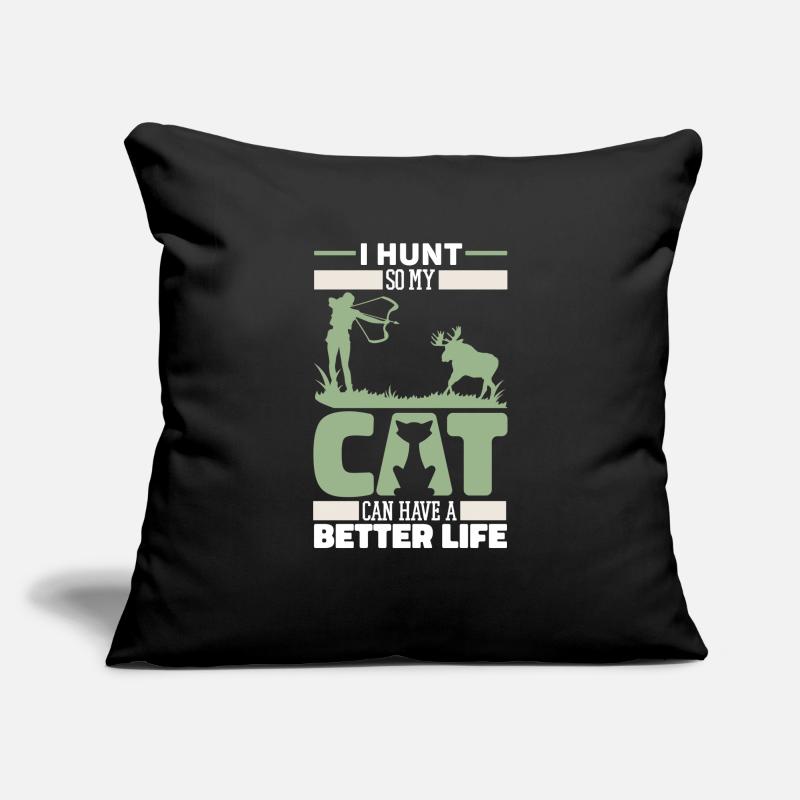 Arc de chasse Arc Hunter Cat Housse de coussin décorative 45 x 45 cm