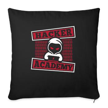 Entwickler Coder Programmierer Akademie - Sofakissenbezug 45 x 45 cm - Schwarz - Vorne