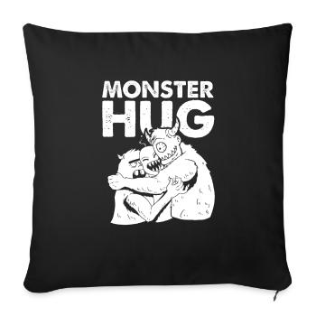 Halloween Monster - Sofa pillowcase 17,3'' x 17,3'' (45 x 45 cm) - black - Front