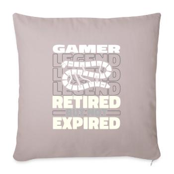 Jeu de société Jeu de société à la retraite - Housse de coussin décorative 45 x 45 cm - taupe clair - Devant