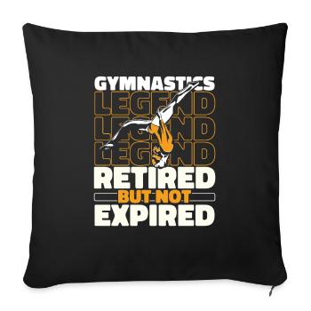 Rsg Gymnastics Sports Gymnastics Pensioners - Sofa pillowcase 17,3'' x 17,3'' (45 x 45 cm) - black - Front