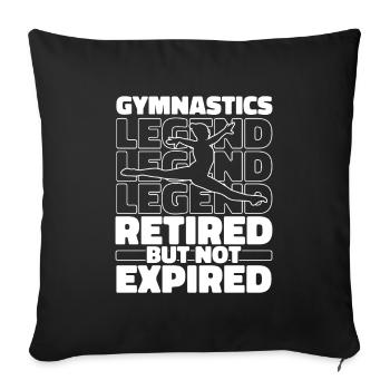 Rsg Gymnastics Sports Gymnastics Pensioners - Sofa pillowcase 17,3'' x 17,3'' (45 x 45 cm) - black - Front