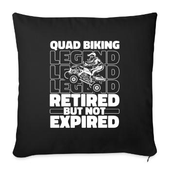 Quad Bike Retiré - Housse de coussin décorative 45 x 45 cm - noir - Devant