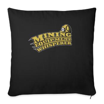 Ingénieur Ingénieur Minier - Housse de coussin décorative 45 x 45 cm - noir - Devant