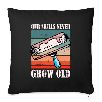 Painter Varnisher - Sofa pillowcase 17,3'' x 17,3'' (45 x 45 cm) - black - Front