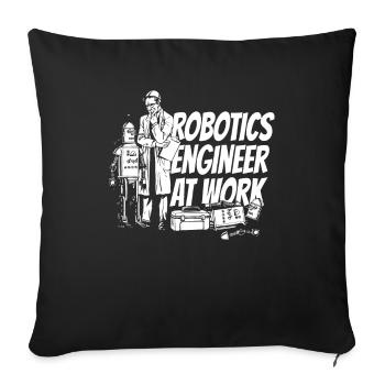 Robotik Ai Roboter - Sofakissenbezug 45 x 45 cm - Schwarz - Vorne