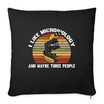 Biologiste biologiste Lustig - Housse de coussin décorative 45 x 45 cm - noir - Devant