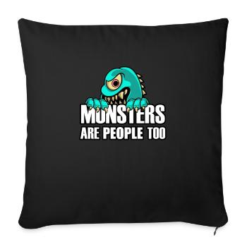 Halloween Monster - Sofa pillowcase 17,3'' x 17,3'' (45 x 45 cm) - black - Front