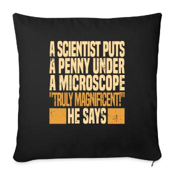 Biologiste biologiste Lustig - Housse de coussin décorative 45 x 45 cm - noir - Devant