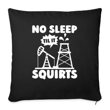Pulvérisations de plates-formes pétrolières pour champs pétrolifères - Housse de coussin décorative 45 x 45 cm - noir - Devant