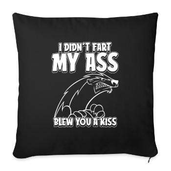 Honey Badger Ratel - Housse de coussin décorative 45 x 45 cm - noir - Devant