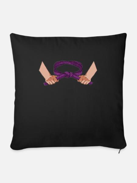 Karate - Sofakissenbezug 45 x 45 cm - Schwarz