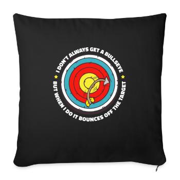 Archery Archery Archer Funny - Sofa pillowcase 17,3'' x 17,3'' (45 x 45 cm) - black - Front