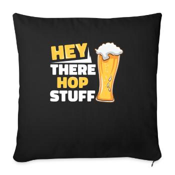 Bière artisanale Bière artisanale Bière drôle - Housse de coussin décorative 45 x 45 cm - noir - Devant