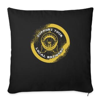 Craft Beer Bier Craftbier - Sofa pillowcase 17,3'' x 17,3'' (45 x 45 cm) - black - Front